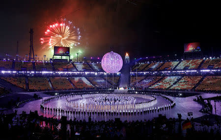 Pyeongchang 2018 Winter Paralympics - Opening ceremony - Pyeongchang Olympic Stadium - Pyeongchang, South Korea - March 9, 2018 - A general view of the opening ceremony. REUTERS/Paul Hanna