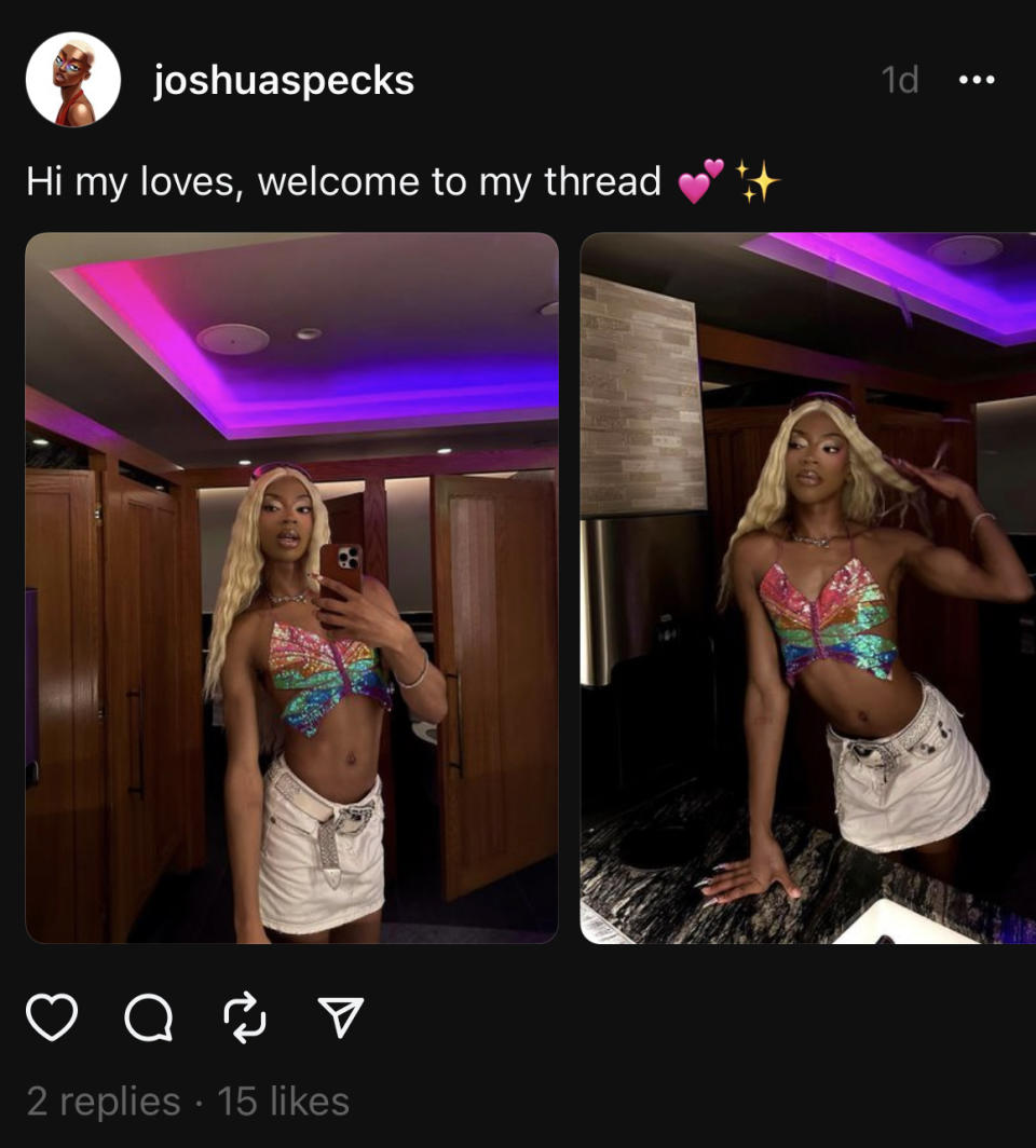 Beauty influencer Joshua Specks.