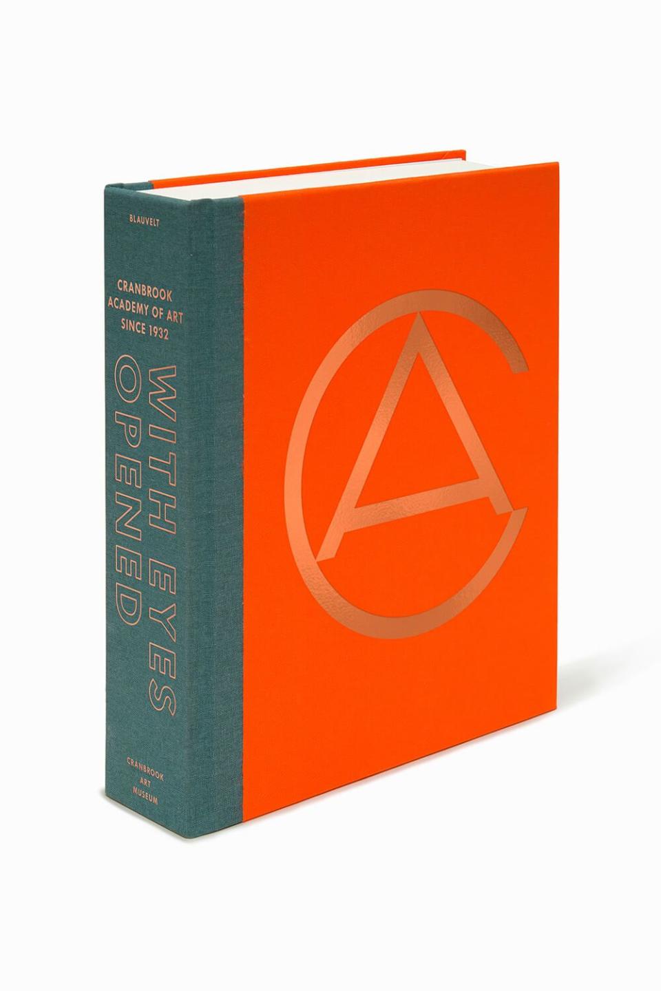 <p><strong>Cranbrook Art Museum</strong></p><p>cranbrookartmuseum.org</p><p><strong>$125.00</strong></p><p><a href="https://cranbrookartmuseum.org/product/with-eyes-opened-cranbrook-academy-art-book/" rel="nofollow noopener" target="_blank" data-ylk="slk:Shop Now;elm:context_link;itc:0;sec:content-canvas" class="link ">Shop Now</a></p><p>Explore the radical roots of the Michigan training ground of Eames, Saarinen, and other icons in <em>With Eyes Opened: Cranbrook Academy of Art Since 1932.</em></p>