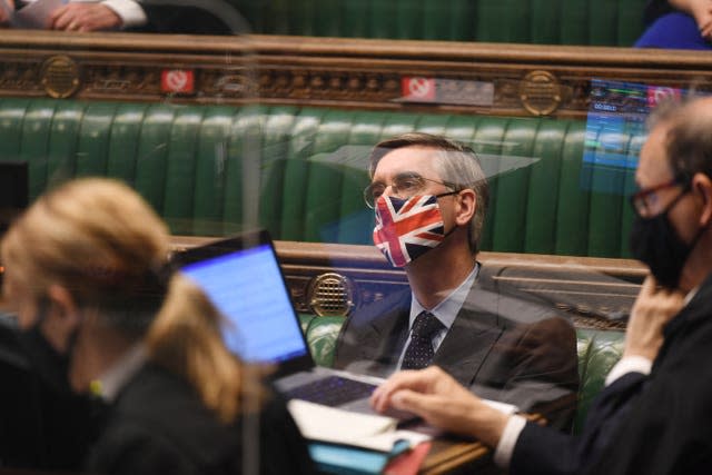 Commons Leader Jacob Rees-Mogg said it is right that MPs can choose when to wear face masks in the chamber