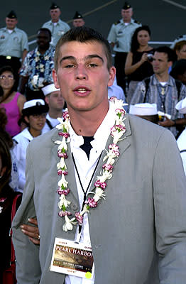 Josh Hartnett aboard the USS John C. Stennis at the Honolulu, Hawaii premiere of Touchstone Pictures' Pearl Harbor