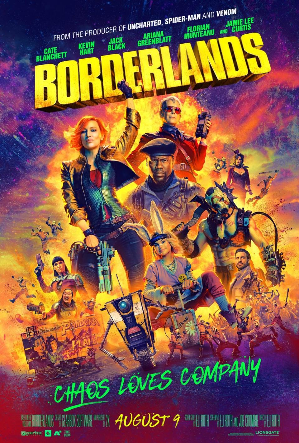 Borderlands official poster celebrating ensamble cast