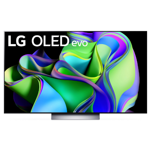 LG 55-inch C3 tv against white background