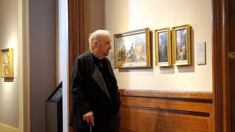尚克勞德卡葉爾在《再見哥雅：卡葉爾與布紐爾的最後巡禮》探究哥雅的畫作。（圖／海鵬提供）