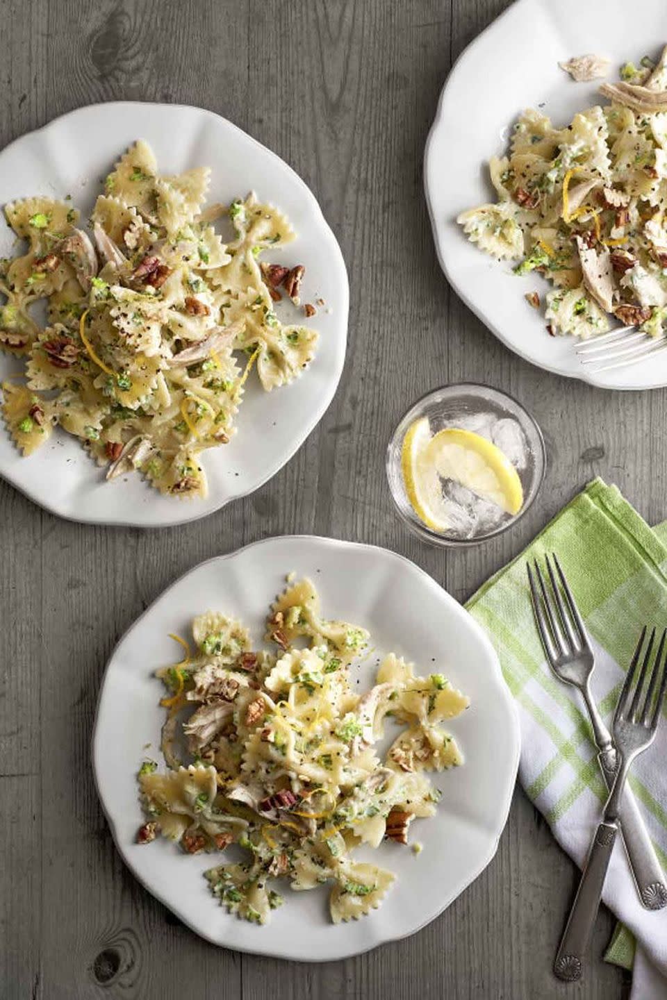 Creamy Chicken-and-Broccoli Pesto Bow Ties