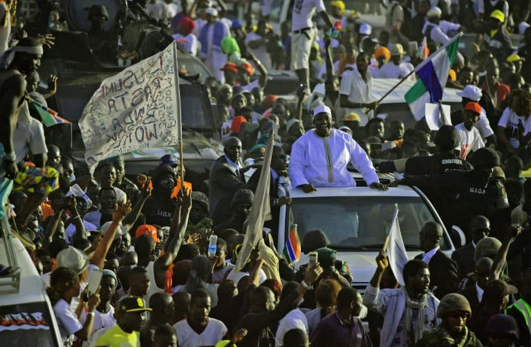 Jubilant Gambians in January welcome home their new President Adama Barrow, who won the election but was forced to flee to Senegal after Yahya Jammeh refused to step aside