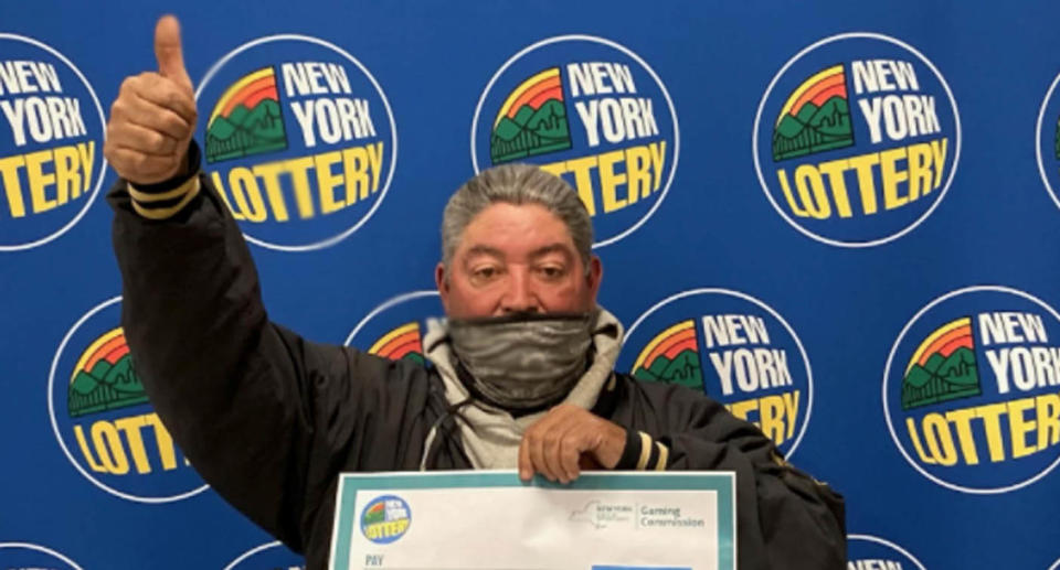 Mr Hernandez claimed his second jackpot in the space of three years. Source: New York Lottery