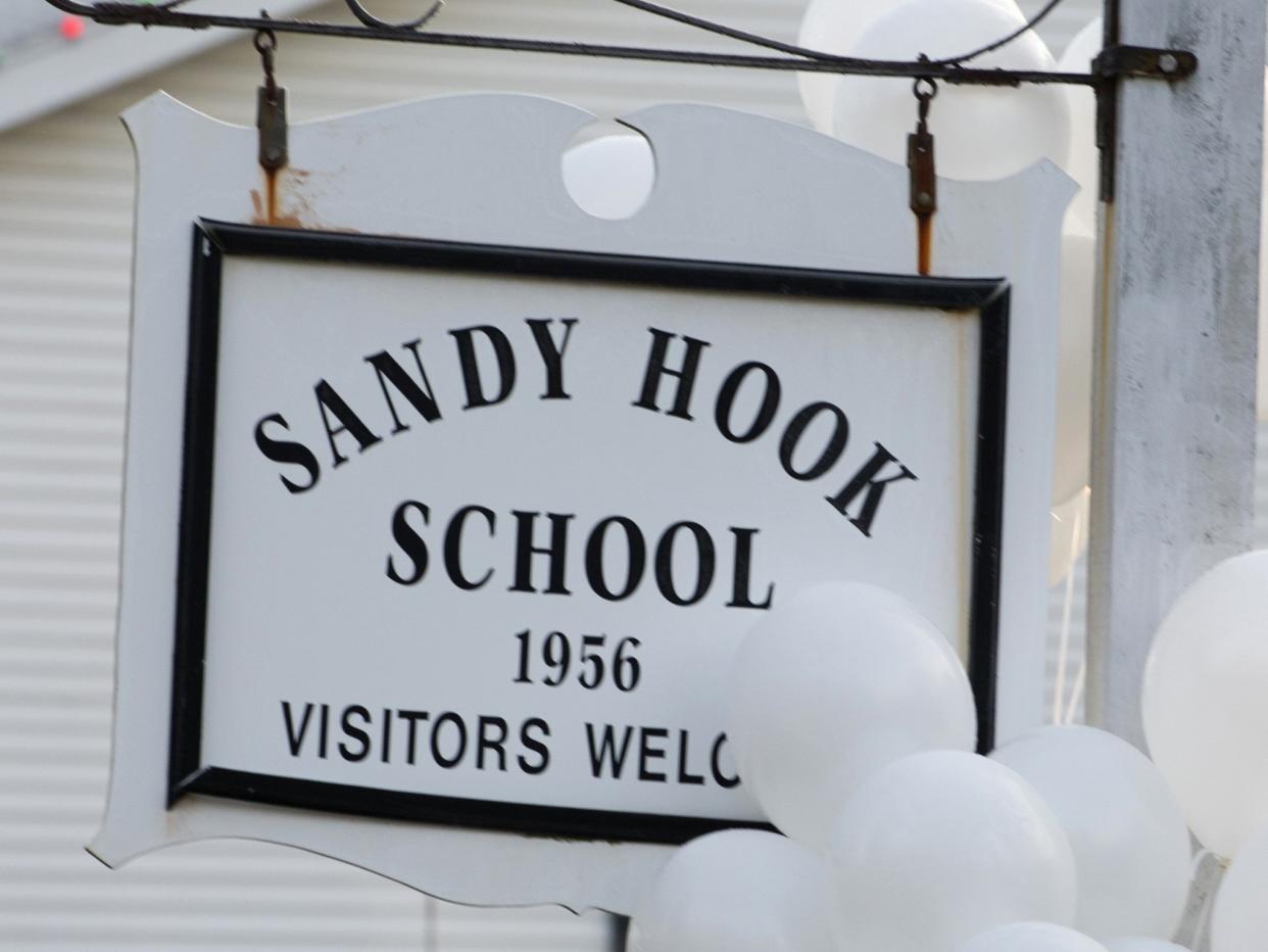 A gunman entered Sandy Hook Elementary on 14 December 2012 and killed 20 children and 6 adults: Don Emmert/Getty