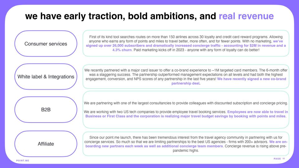 [Slide 11] The traction slide doesn't have a lot of, y'know, traction on it. <strong>Image Credits</strong>: Point.me