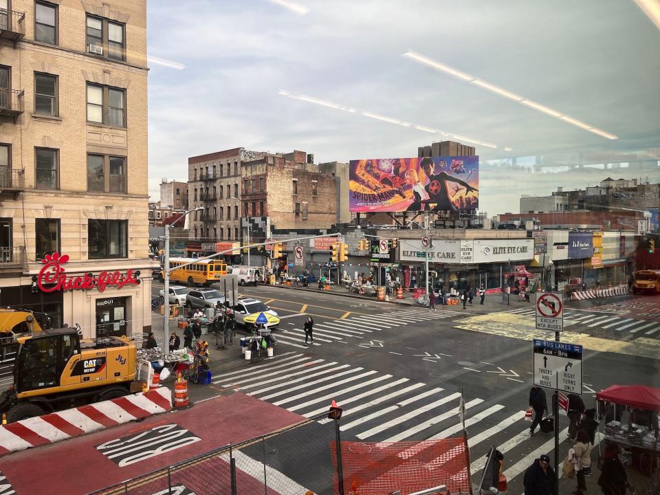 The view from the window at Target in New York City.