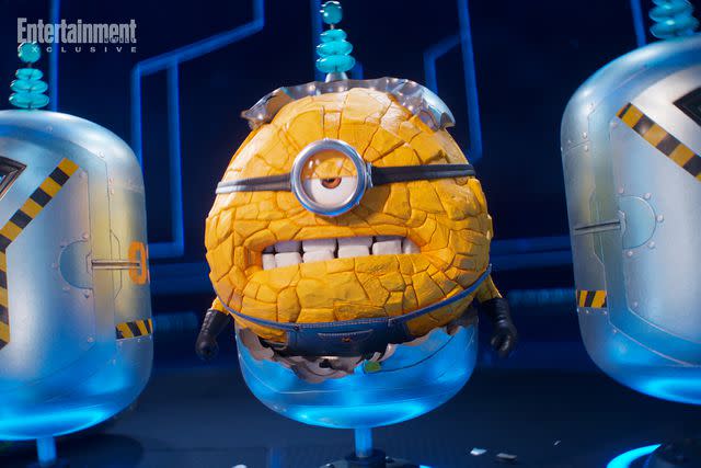 <p>Illumination and Universal Pictures</p> A Mega Minion in 'Despicable Me 4'