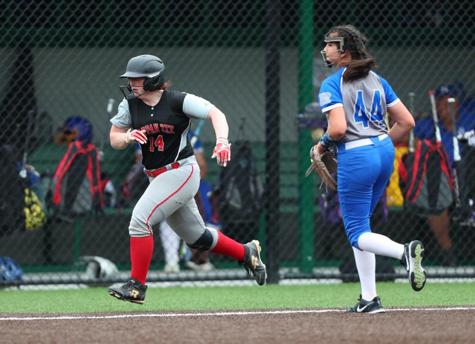 Tappan Zee defeats Rondout Valley 6-5 in the Class A regional semifinal softball at Lakeland High School in Shrub Oak, on Wednesday, June 1, 2022.