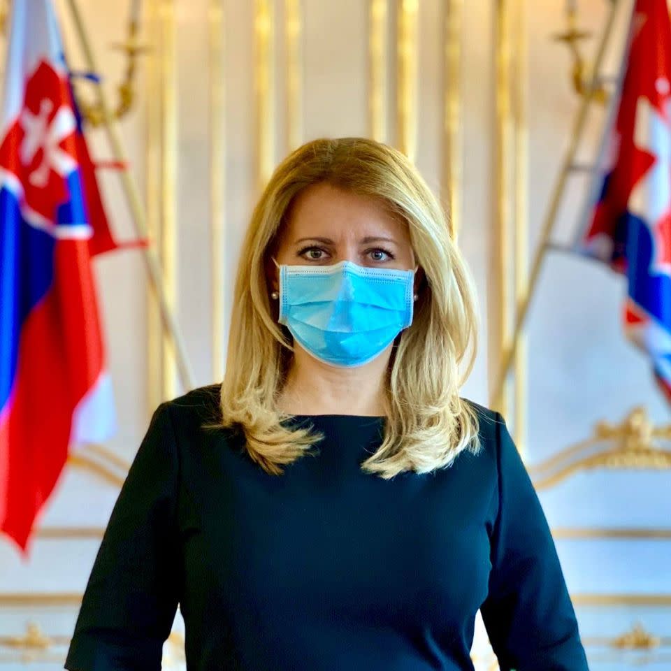 斯洛伐克總統查普托娃（Zuzana Caputova）。（圖片來源／截自查普托娃臉書）
