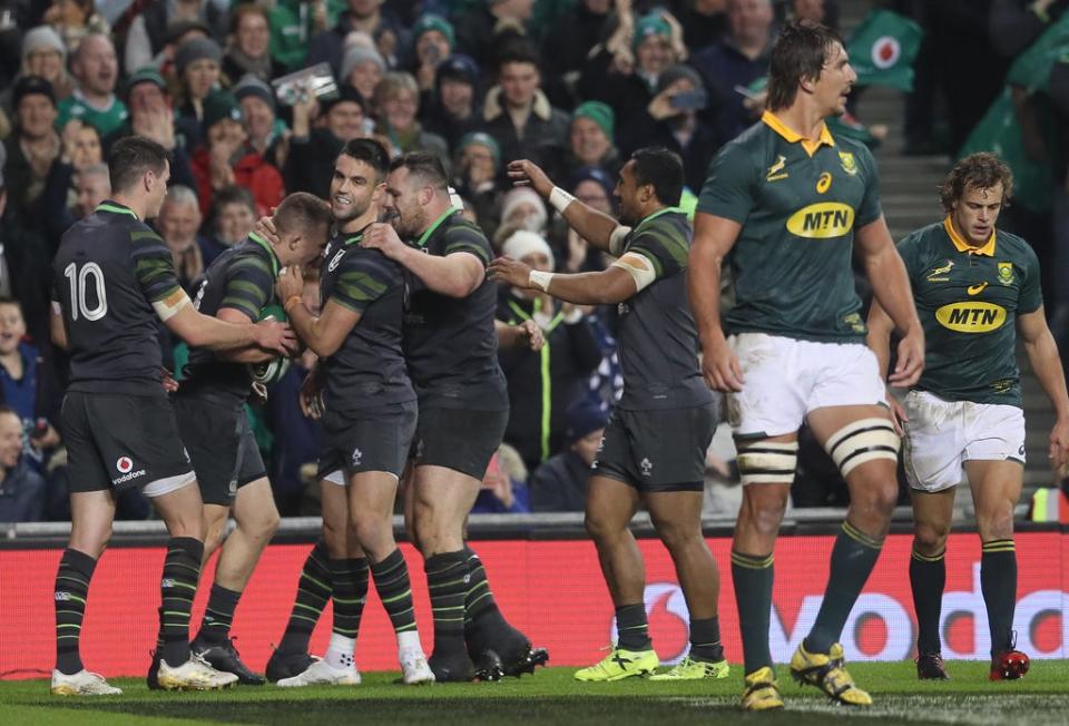 Ireland have not faced South Africa since a 38-3 victory in 2017 (Brian Lawless/PA) (PA Archive)