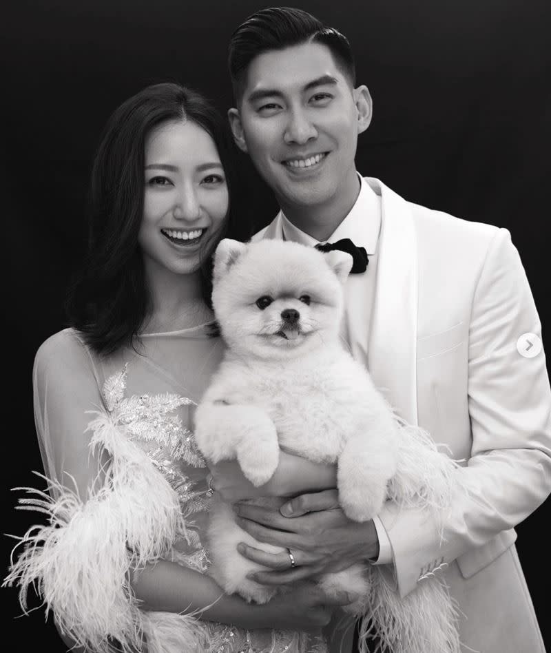 毛加恩與老婆Tiffany3月迎來寶貝女兒，晉升一家4口。（圖／翻攝自IG）