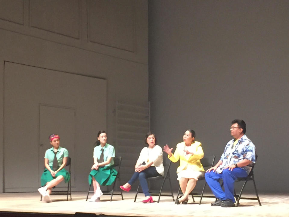 Detention Katong's post-show forum with Greenview Secondary School and Choa Chu Kang Secondary School. (Dream Academy)