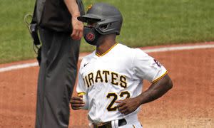 Andrew McCutchen, designated hitter for the Milwaukee Brewers last