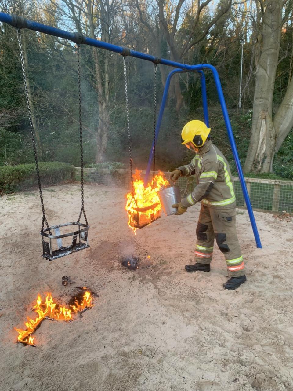 The Northern Echo: Patrols have been stepped up to stop the anti-social behaviour in the park. Picture: Durham County Council