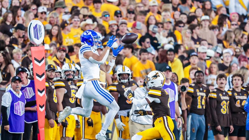 BYU football takes on Wyoming on Sept. 14, 2024, in Laramie.