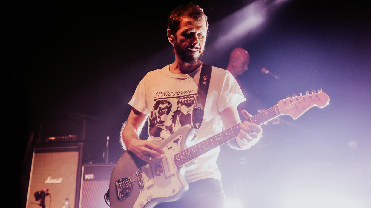  Grant Nicholas of Feeder performs at Cardiff University on November 07, 2019 in Cardiff, Wales. 