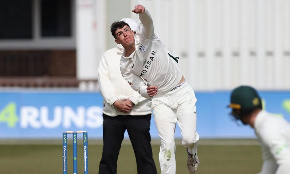 <span>Josh Baker has been described by Worcestershire as having a ‘vibrant spirt and infectious enthusiasm’ .</span><span>Photograph: John Mallett/ProSports/Shutterstock</span>
