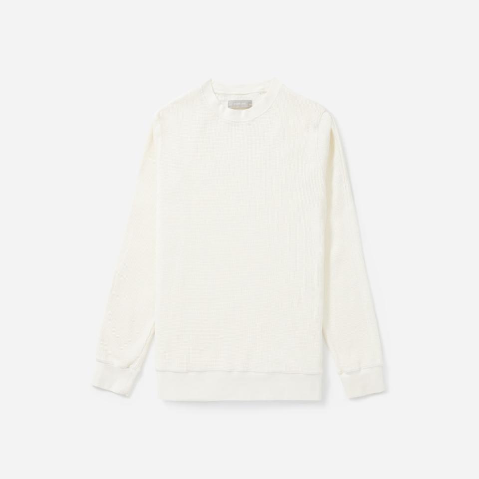 The Waffle Knit Long-Sleeve Crew