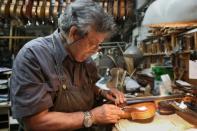 Israeli Amnon Weinstein, 76, is a luthier born into a family of Lithuanian Jews who escaped from the Holocaust