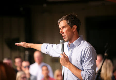 U.S. Representative Beto O'Rourke (D-TX) campaigns in Houston, Texas U.S. November 11, 2017. REUTERS/William Philpott