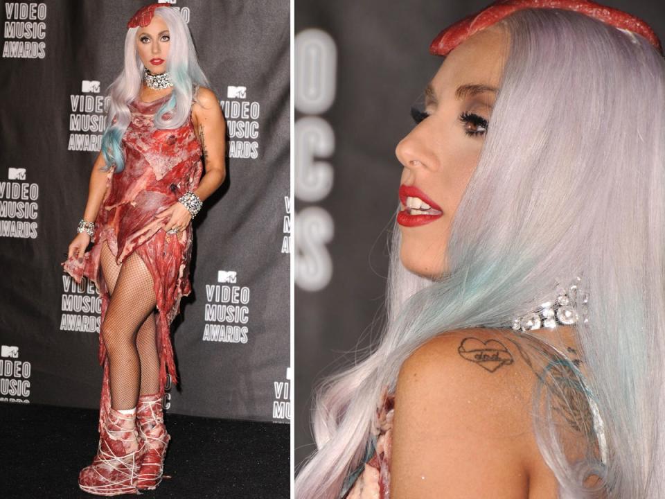 Lady Gaga at the MTV Video Music Awards on September 12, 2010.