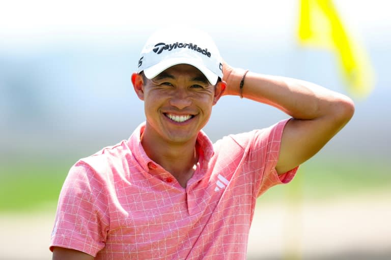 Collin Morikawa has a share of the lead at the RBC Heritage at Harbour Town Golf Links, Hilton Head Island in South Carolina. (Andrew Redington)