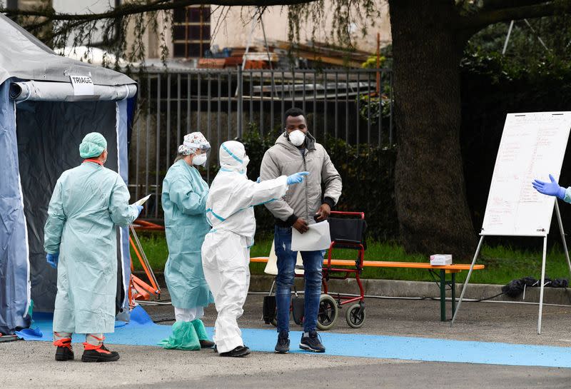 Day four of Italy's nationwide coronavirus lockdown, in Brescia