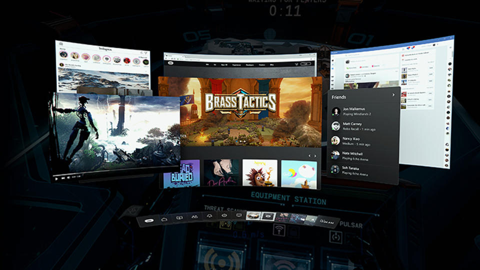 After spending ages in development, Oculus' Rift Core 2.0 interface is rolling