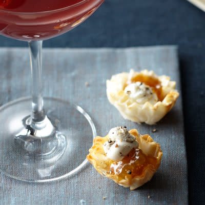 Phyllo Shells, Goat Cheese, and Jam