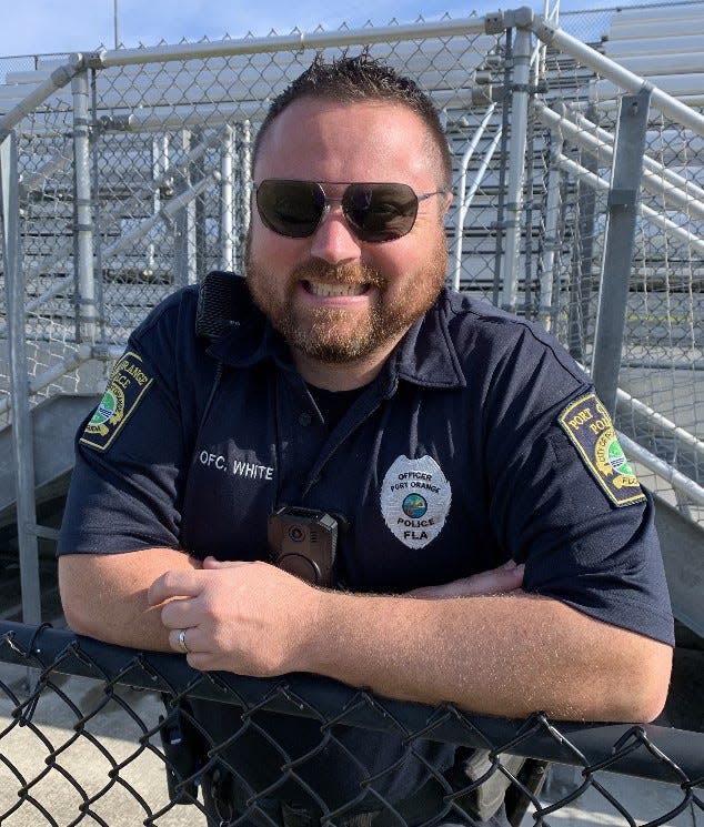 Port Orange Police Sgt. Justin White was described as a mentor to younger officers. A 15-year veteran of the Port Orange Police Department, White died on Aug. 5, 2021, from complications of COVID-19. He was 39.