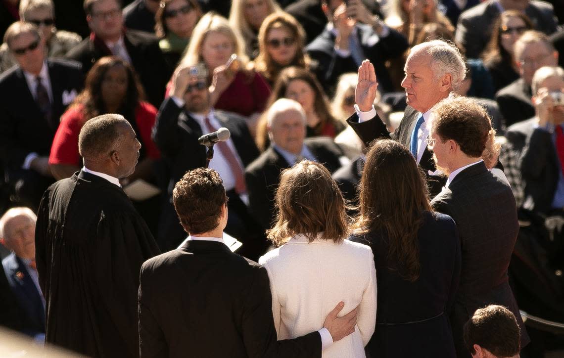 Gov. Henry McMaster is sworn in as South Carolina’s 117th governor during the 97th Inauguration ceremony.