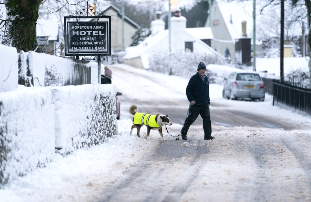 Parts of the UK are expected to have a smattering of snow  (PA Wire)