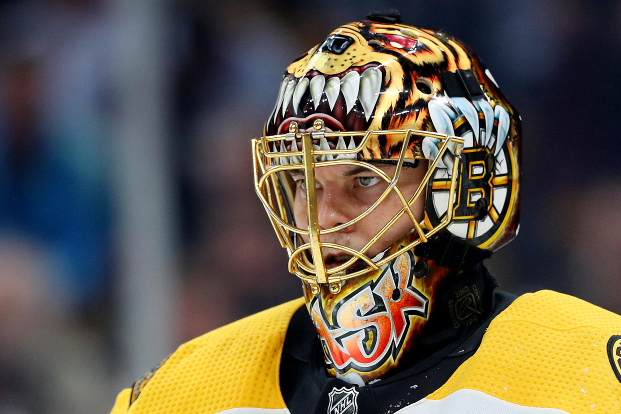 Tuukka Rask is on a team fully capable of winning the Stanley Cup. That wasn't enough to keep him from his family during the pandemic. (Photo by Maddie Meyer/Getty Images)