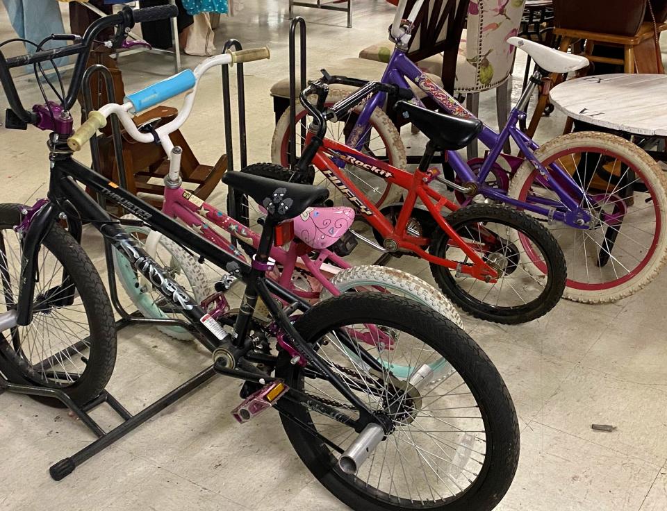 A nice selection of kid’s bikes was for sale at the Farragut Goodwill on May 13.