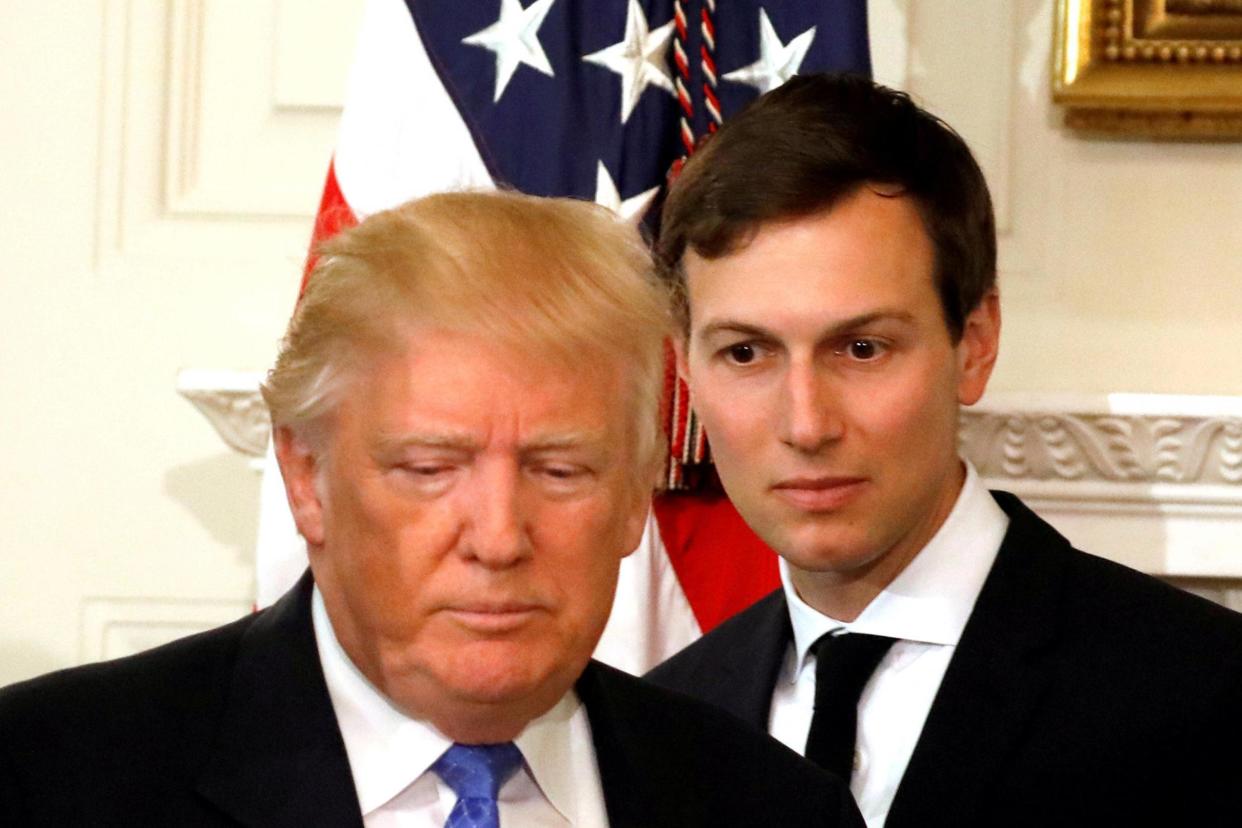 Probe: Donald Trump with son-in-law Jared Kushner: Reuters