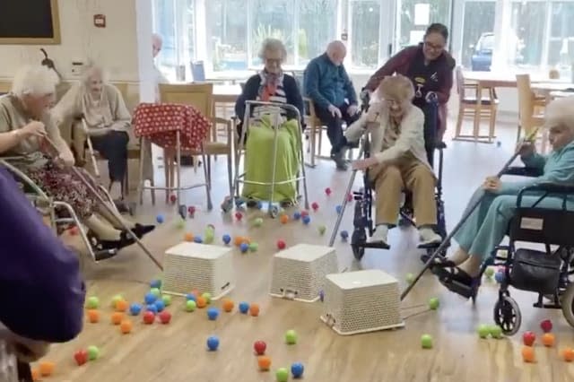 Hungry Hippos at care home