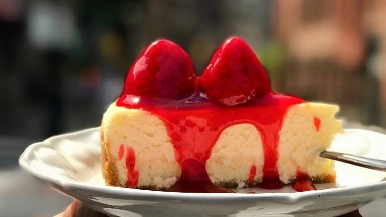 Slice of cheesecake