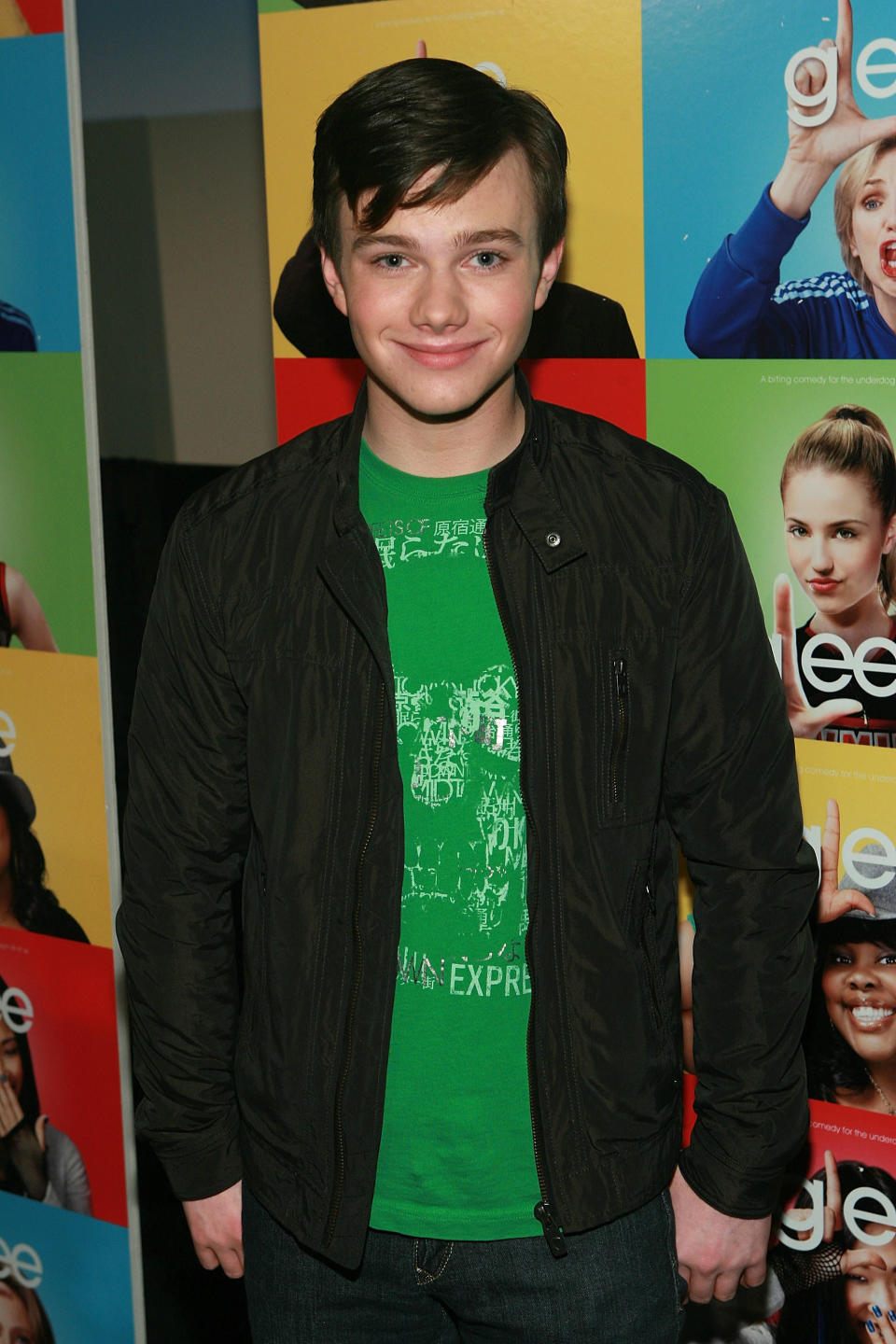 Chris lors d'un événement Glee