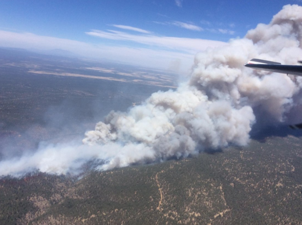 Tinder Fire - Arizona Department of Transportation via U.S. Forest Service