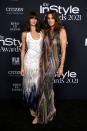 <p>Mother-daughter supermodel duo Kaia Gerber and Cindy Crawford gave a lesson in striking a pose on the InStyle Awards red carpet. Gerber, 20, wore an Alexander McQueen dress from the SS22 collection, with Crawford, 55, chose a Missoni SS22 gown. </p>