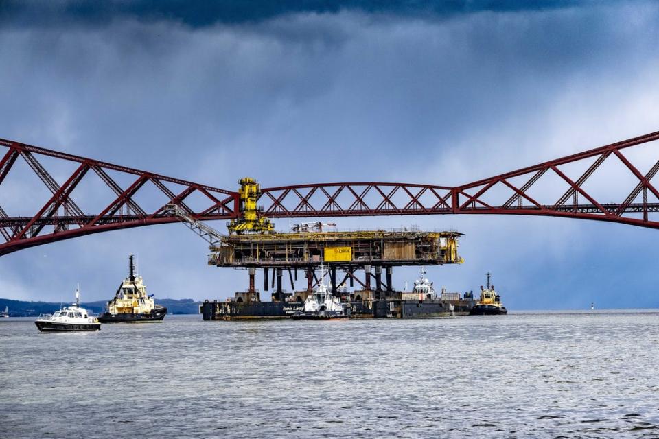 The North Sea produces enough oil and gas to supply much of the UK’s needs (Peter Devlin/PA) (PA Media)