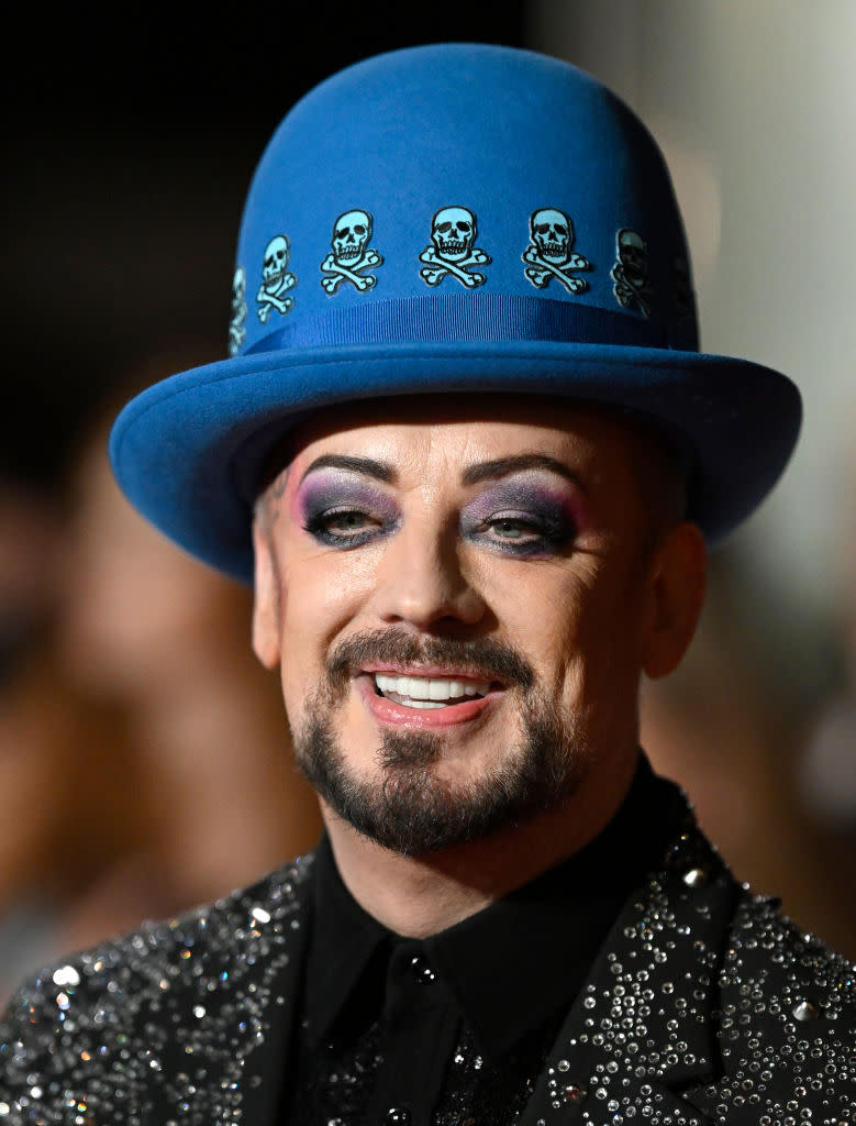 Stock picture of Boy George in October 2022, he opened up to his campmates about his hair transplant. (Getty Images)