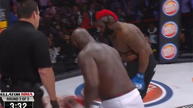 Kimbo Slice and Dada looking exhausted. Image: Bellator MMA