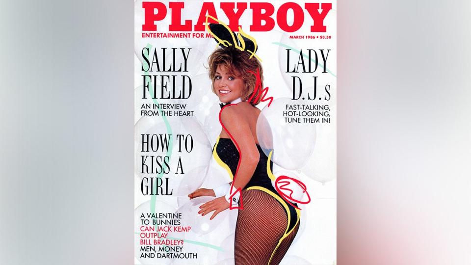 Sally Field on the cover of Playboy magazine