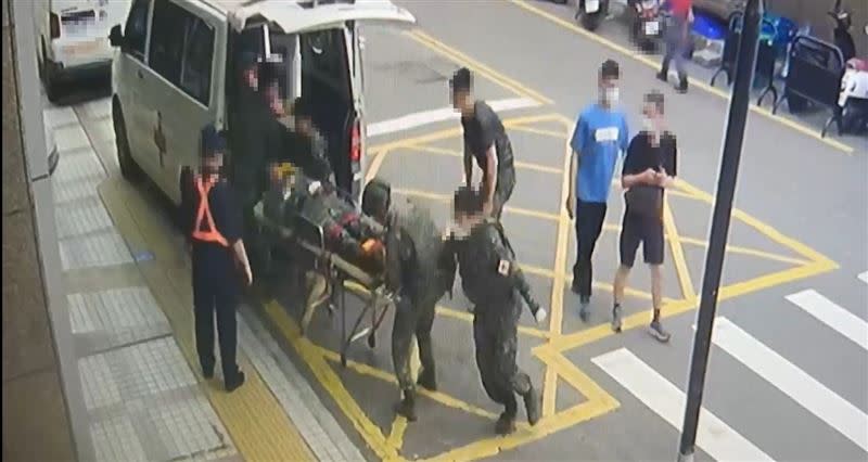 新竹縣陸軍教準部北部測考中心昨天演練傳出意外，全姓中士手被炸傷送醫。（圖／翻攝畫面）
