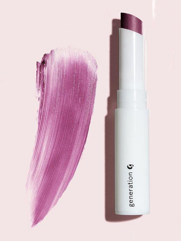 <strong><a href="https://www.glossier.com/products/generation-g" target="_blank" rel="noopener noreferrer">Glossier Generation G sheer matte lipstick (pictured here in Jam)</a>; available in six shades, $18</strong>